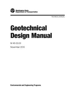 Geotechnical Design Manual M 46-03.02