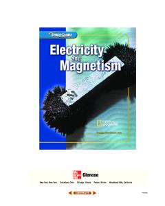 Glencoe Science: Electricy and Magnetism, Student Edition (Glencoe Science Series)