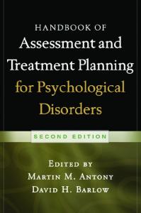 Handbook of Assessment and Treatment Planning for Psychological Disorders,2nd Edition