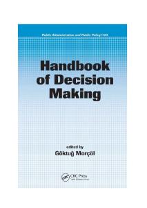 Handbook of decision making