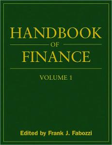 Handbook of finance