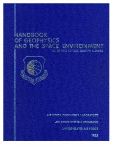 Handbook of Geophysics and the Space Environment