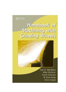 Handbook of Machining With Grinding Wheel