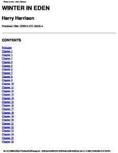 Harry Harrison - Eden 02 - Winter in Eden