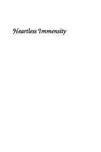 Heartless Immensity: Literature, Culture, and Geography in Antebellum America