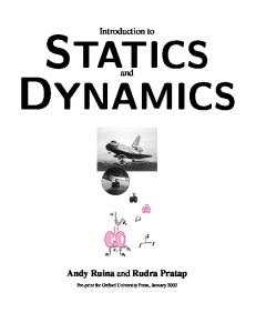 Introduction to statics and dynamics