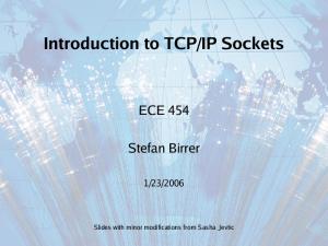 Introduction to TCP-IP sockets