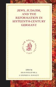 Jews, Judaism, And the Reformation in Sixteenth-century Germany (Studies in Central European Histories)