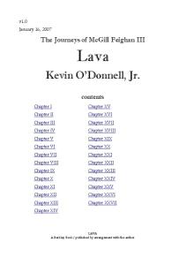 Kevin O'Donnel Jr. - The Journeys of McGill Feighan 03 - Lava