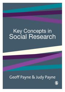 Key Concepts in Social Research (SAGE Key Concepts series)