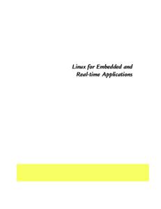 Linux for Embedded and Real-Time Applications (Embedded Technology)