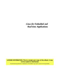 Linux for Embedded and Real-Time Applications (Embedded Technology)