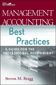 Management Accounting Best Practices: A Guide for the Professional Accountant