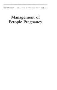 Management of Ectopic Pregnancy