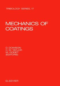 Mechanics of Coatings (Tribology Series 17)
