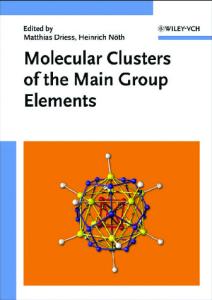 Metal clusters in chemistry
