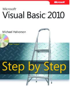 Microsoft Visual Basic 2010 Step by Step