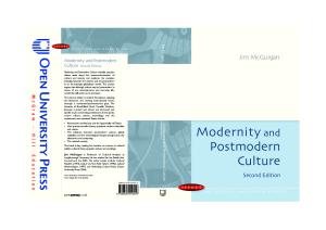 Modernity and Postmodern Culture (Issues in Cultural and Media Studies)