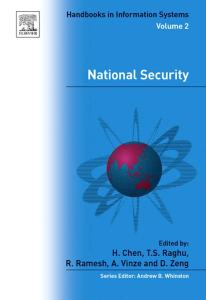 National Security, Volume 2 (Handbooks in Information Systems) (Handbooks in Information Systems) (Handbooks in Information Systems)