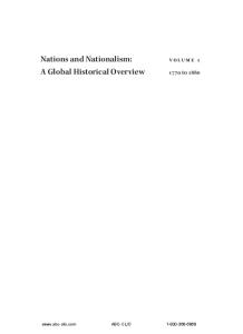 Nations and Nationalism 4 volumes : A Global Historical Overview