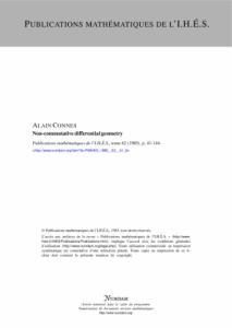 Non-commutative differential geometry IHES