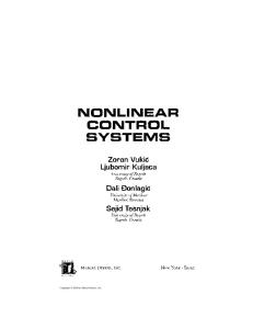 Nonlinear Control Systems