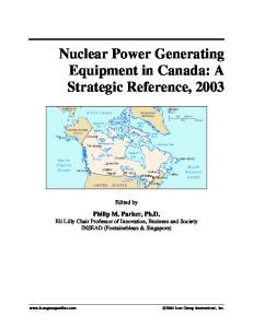 Nuclear Power Generating Equipment in Canada: A Strategic Reference, 2003