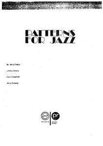 Patterns for Jazz
