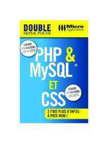 PHP & MySQL et CSS