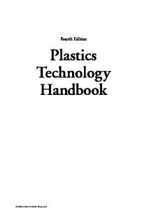 Plastics Technology Handbook, Fourth Edition (Plastics Engineering)