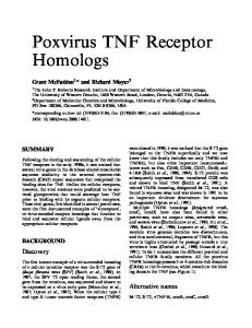 Poxvirus TNF Receptor Homologs