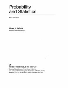 Probability and Statistics (2nd Edition)