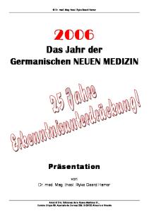 Präsentation zur Germanischen Neuen Medizin