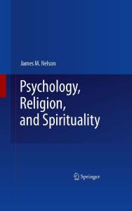 Psychology, Religion, Spirituality
