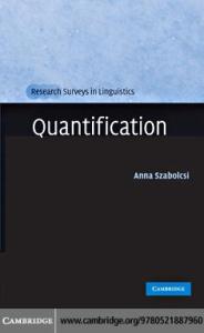 Quantification (Research Surveys in Linguistics)