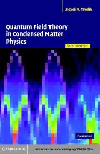 Quantum field theory in condensed matter physics