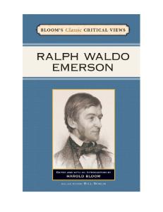 Ralph Waldo Emerson (Bloom's Classic Critical Views)