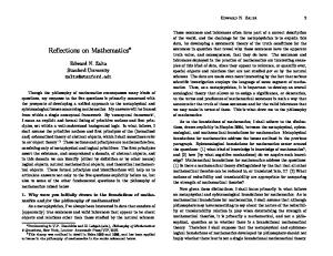 Reflections on Mathematics