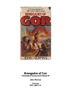 Renegades of Gor (Gor 23)