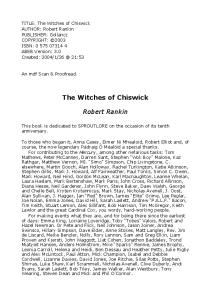 Robert Rankin - The Witches Of Chiswick