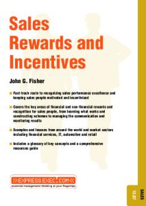 Sales Rewards and Incentives (Sales)