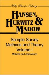 Sample survey methods and theory
