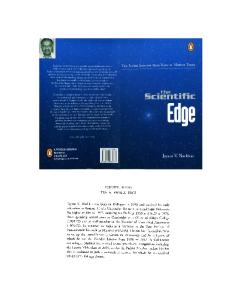 Scientific Edge: The Indian Scientist from Vedic to Modern Times