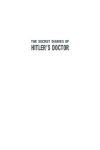 Secret Diaries of Hitler's Doctor