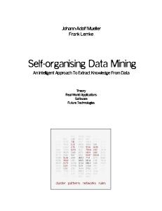 Self-organising Data Mining