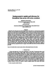 Semiparametric models and inference for biomedical time series with extra-variation (2001)(en)(16s)