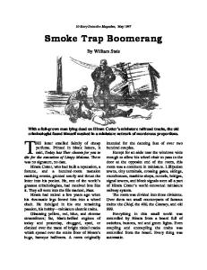 Smoke Trap Boomerang