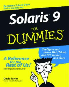 Solaris 9 for Dummies