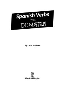 Spanish Verbs For Dummies