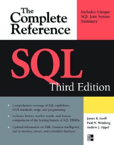 SQL The Complete Reference, 3rd Edition